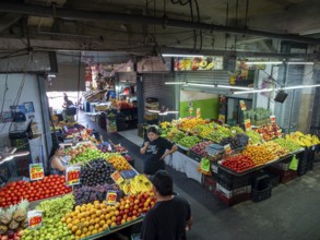 Market hall with lots of colourful fruit, Santiago de Chile