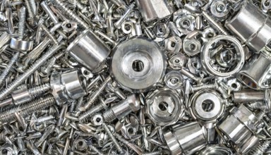 Metal, material, components, bolts and screw connections made of stainless steel