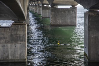 Storebæltsbro Nyborg, Sund Bridge Fyn-Sjælland, Fyn-Sealand, railway and motorway bridge, Great