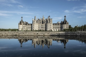 Chambord Castle, north façade, UNESCO World Heritage Site, Loire, Department Loire et Cher, Centre