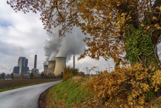 RWE Power AG's Weisweiler lignite-fired power plant in Eschweiler-Weisweiler, base load power