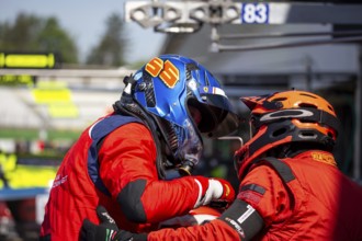 10 May 2024, Hockenheimring Germany : Picture: Laurent de Meeus Belgium climbs out of the cockpit