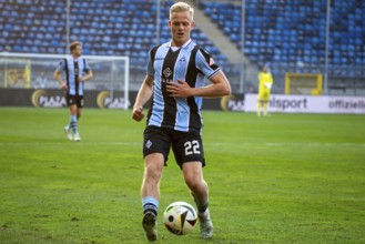 Football 3rd division, season 2024/25, matchday 32: Waldhof Mannheim vs SpVgg Unterhaching***Janne