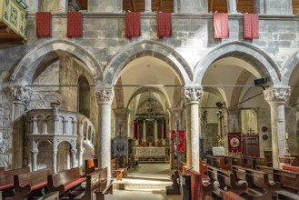 Interior of St Mark's Cathedral in Korcula, Croatia, Europe