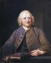 John Dollond 1706, 1761 English optician From the book Gallery of Portraits, London 1833, Historic,