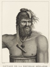 Man from the South Seas, after a drawing by the explorer Jean-Francois de Galaup, c. 1780,