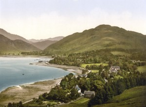From the South, Arrochar, Scotland, Historic, digitally restored reproduction from a 19th century