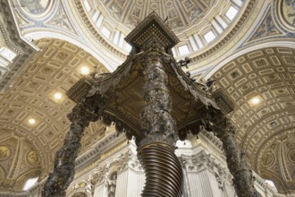 Bernini's ciborium canopy, St Peter's Basilica, San Pietro in Vaticano, Basilica of St Peter in the