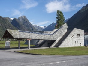 Glacier museum in Fjaerland at the Sognefjord, Norway, Europe