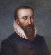Ambroise Pare, 1510-1590, French physician. Photo etching from a painting, Historic, digitally