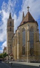 The Evangelical Lutheran Church of St James in the old town of Rothenburg ob der Tauber.