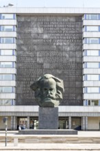 Karl Marx Monument, Chemnitz, Saxony, Germany, Europe