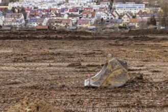 Construction work for a new development area for 460 flats in the new Böckinger Strasse