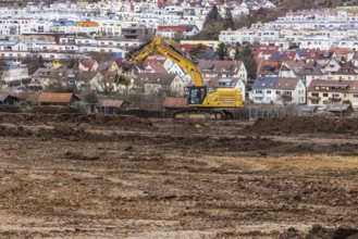 Construction work for a new development area for 460 flats in the new Böckinger Strasse