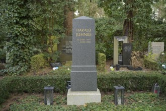 Harald Juhnke, grave, Waldfriedhof Dahlem, Hüttenweg, Steglitz-Zehlendorf, Berlin, Germany, Europe