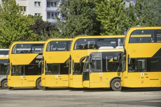Buses, BVG depot Britz, Gradestraße, Neukölln, Berlin, Germany, Europe