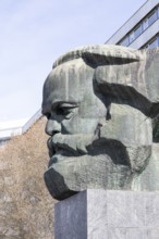 Karl Marx Monument, Chemnitz, Saxony, Germany, Europe
