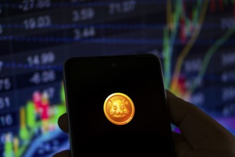 Hamster Kombat telegram bot on smartphone screen. Hamster Kombat is a viral Telegram based crypto