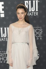 Margaret Qualley at the 30th Annual Critics Choice Awards held at the Barker Hangar in Satna