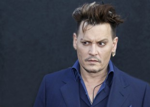 Johnny Depp at the Los Angeles premiere of 'Alice Through The Looking Glass' held at the El Capitan