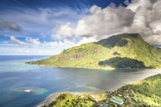 Moorea Island in the French Polynesia