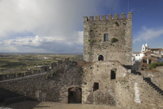 Medieval castle keep of Monsaraz, Alentejo, Portugal, Europe