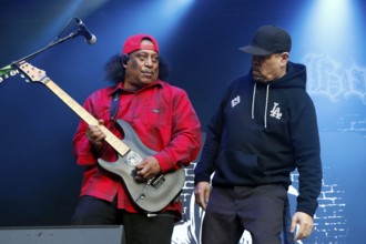 Ernie C, guitarist, and Ice-T (real name Tracy Lauren Marrow), rapper of Body Count ft. Ice-T