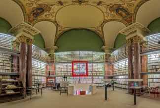 Herzog August Library Interior Panorama Wolfenbüttel Germany