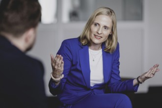 Marie-Christine Ostermann, President of the Association of Family Entrepreneurs, recorded during an