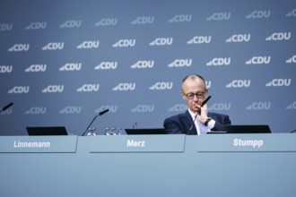 Friedrich Merz, party chairman of the CDU, photographed at the CDU Germany 2024 party conference in