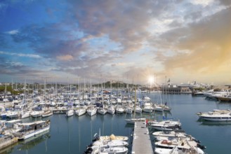 France, French Riviera and Cote D Azur, scenic streets of the old historic Antibes city center,