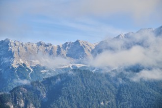 Mountains in autumn colours, Berchtesgaden Alps, Berchtesgaden National Park, Berchtesgadener Land,