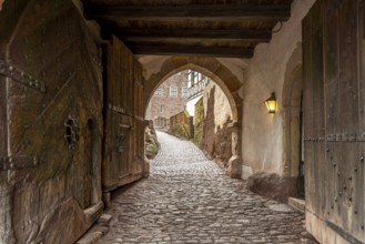 Gatehouse of Wartburg Castle, UNESCO World Heritage Site in Eisenach, Thuringia, Germany, Europe