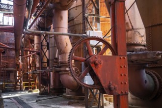 Birmingham, Alabama - The Sloss Furnaces National Historic Landmark. The furnaces made pig iron