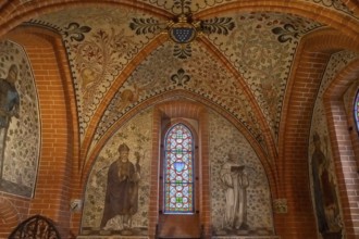 Wall painting in the Bülow Chapel of Doberan Minster in Bad Doberan, Mecklenburg--Western
