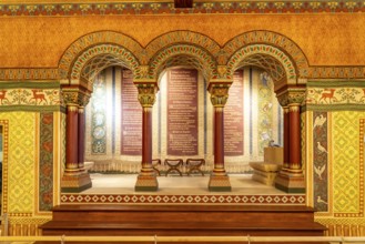 The Singers' Hall at Wartburg Castle in Eisenach, Thuringia, Germany, Europe