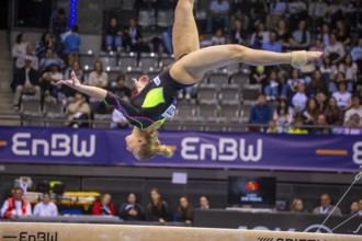 EnBW DTB-Pokal Stuttgart 2025, Mixed Cup***Karina Schönmaier Germany on the balance beam