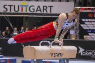 EnBW DTB-Pokal Stuttgart 2025, Mixed Cup***Nils Dunkel Germany on pommel horse