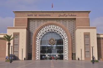 Gare de Marrakech, railway station, Marrakesh, Marrakesh-Tensift-El Haouz region, Morocco, Africa