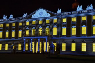 Schlosslichtspiele, Karlsruhe Castle, Karlsruhe, Baden-Württemberg, Germany, Europe