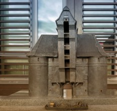 Miniature model of the medieval harbour crane of Gdansk, Poland, Europe