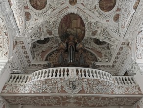 Interior of the collegiate church of Speinshart Monastery, abbey of the Premonstratensian Order,