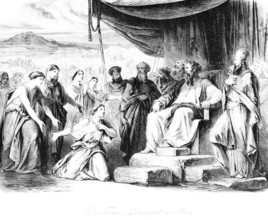 The daughter of Zelaphefad in front of Moses, inheritance, Zelaphehad, Eilead, Machir, Manasseh,