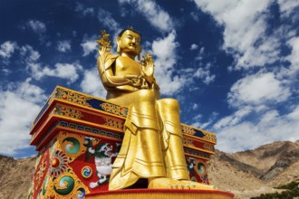 Buddha Maitreya statue in Likir gompa (monastery), Ladakh, India, Asia