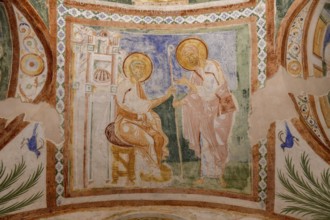 Frescoes from the 12th century in the crypt of the Basilica of Santa Maria Assunta, Unesco World