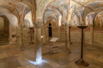 Frescoes from the 12th century in the crypt of the Basilica of Santa Maria Assunta, Unesco World