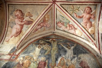 Fresco on the Cathedral Cattedrale di Sant' Andrea, Amalfi, Campania, Italy, Europe