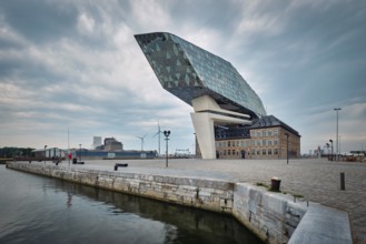 ANTWERP, BELGIUM, MAY 27, 2018: Antwerp port administration headquarters, designed by famous