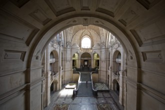 Neues Rathaus, interior view, Wilhelminian palace-like magnificent building in eclectic style,