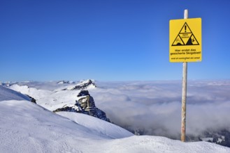 View from the Gottesacker plateau on the Hoher Ifen (2230 m) towards the west, Kleinwalstertal,